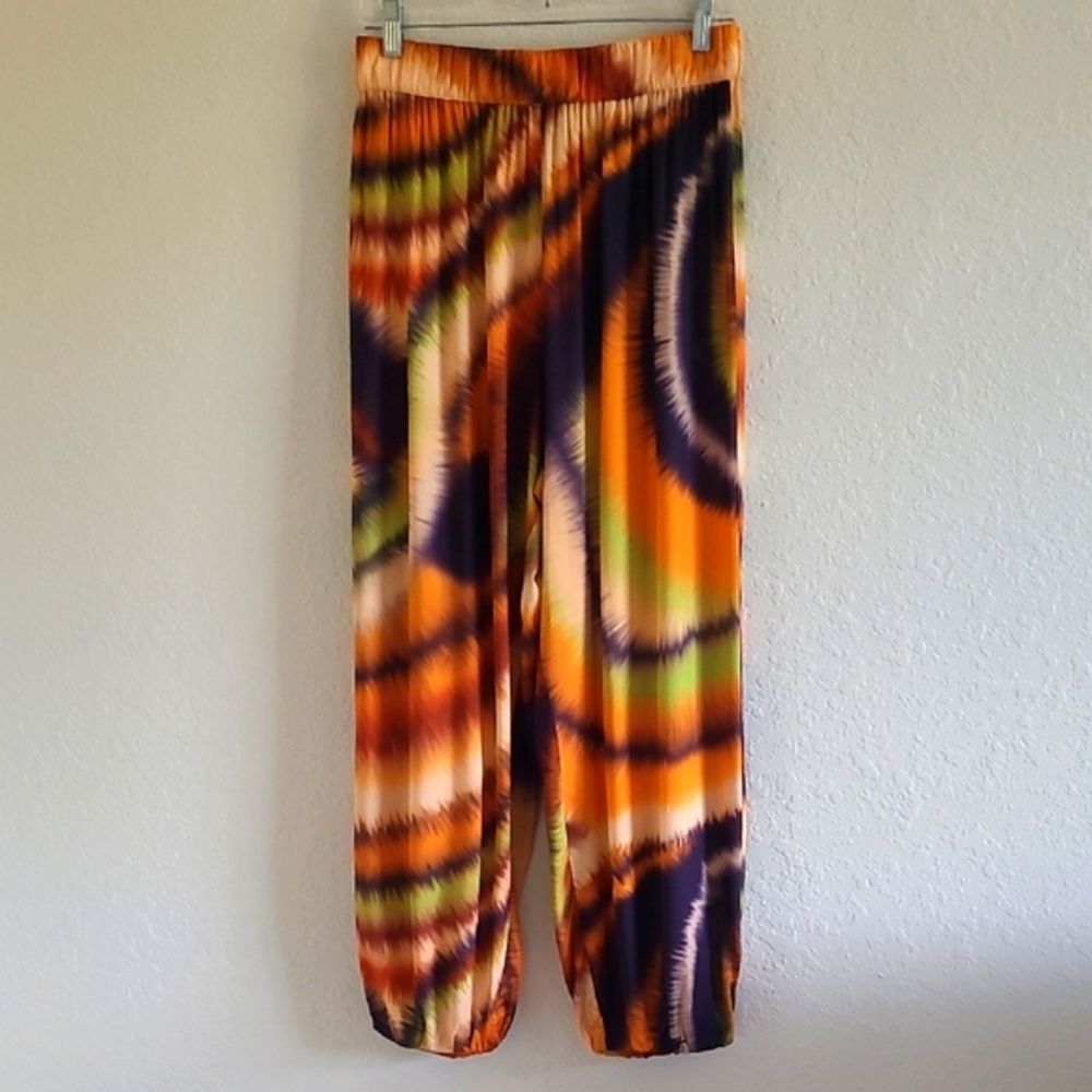 Iodice Multicolor Tie-Dye  Jogger Pants. Sz.Eur 40. US 28 " Waist. Like New.